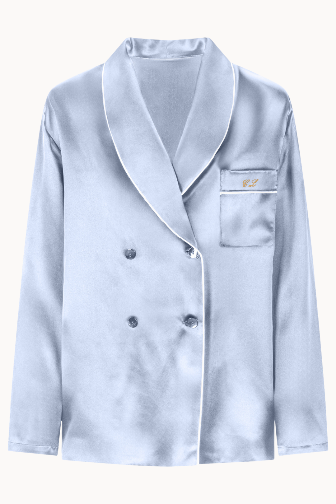 Women Diamanti Pajama Shirt (Light Blue)