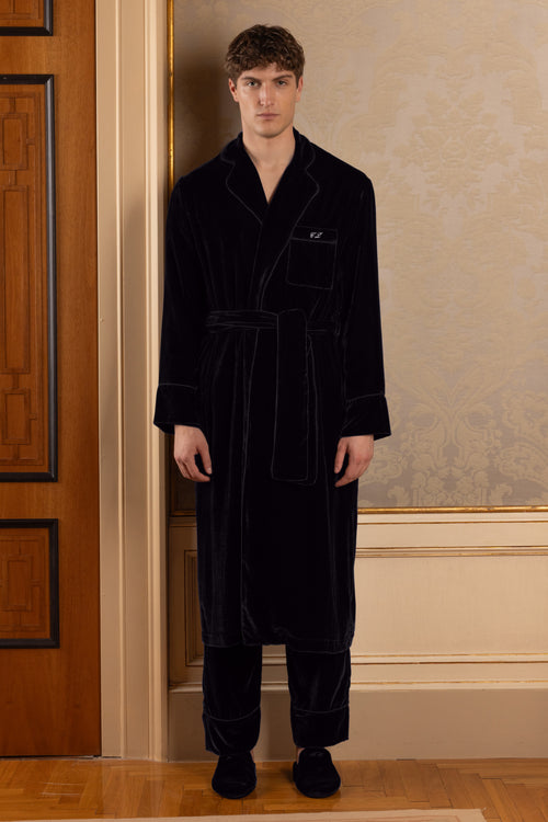 Men Farnese Robe (Black)