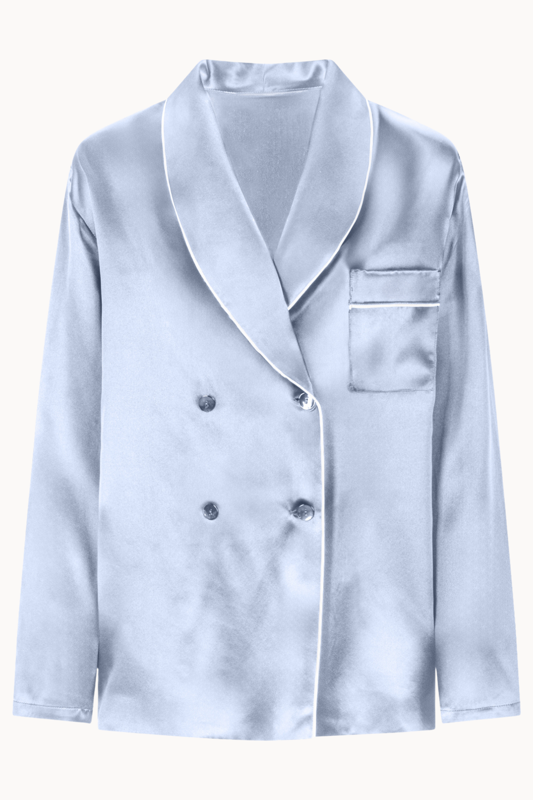 Men Diamanti Pajama Shirt (Light Blue)