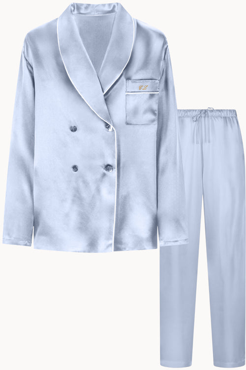 Men Diamanti Pajama Set (Light Blue)