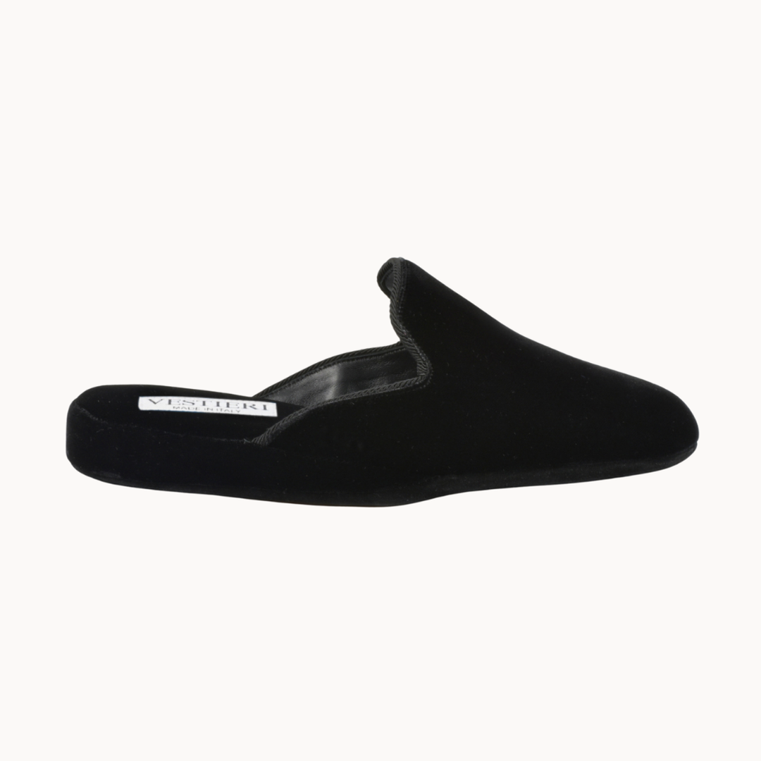 Farnese Black Slippers