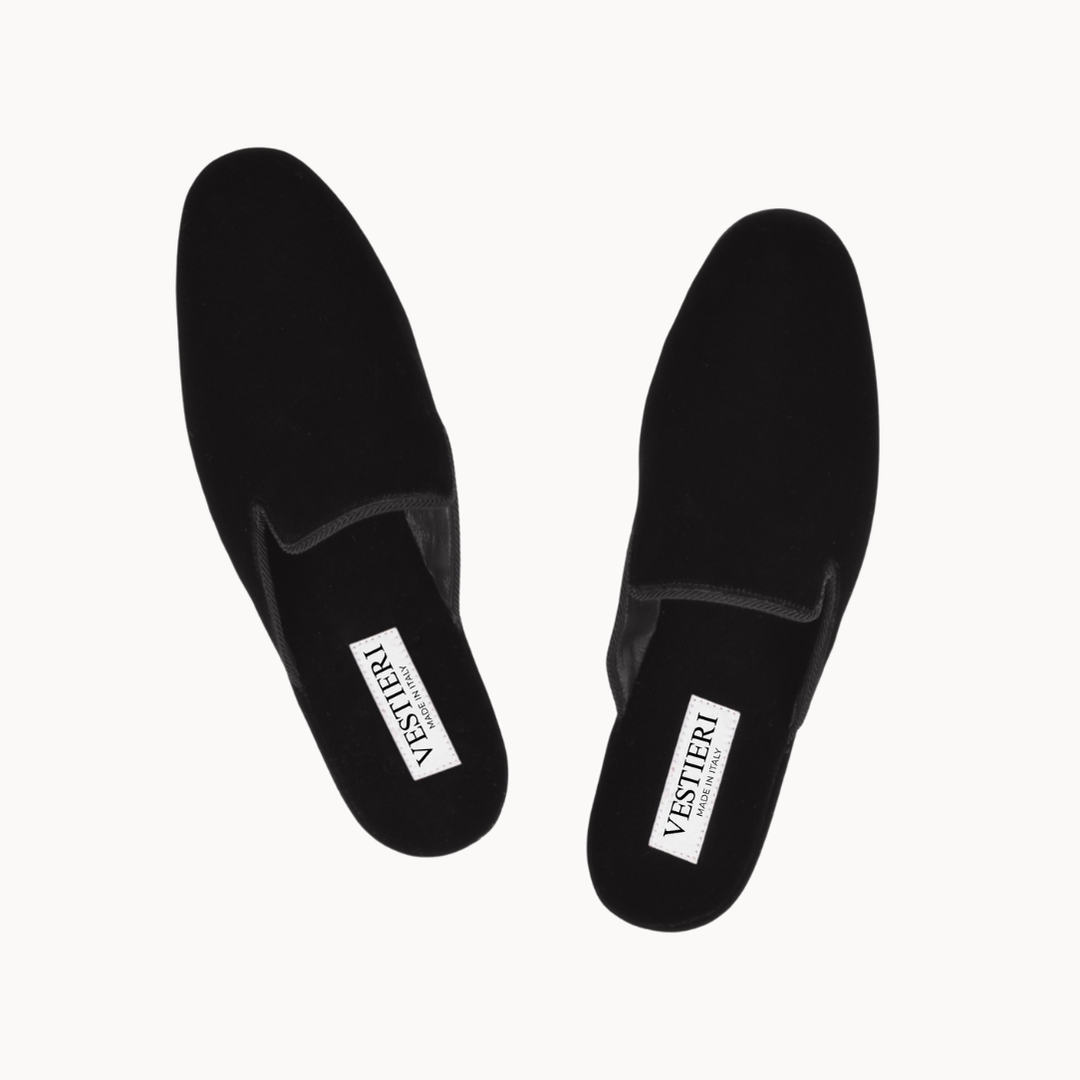 Farnese Black Slippers