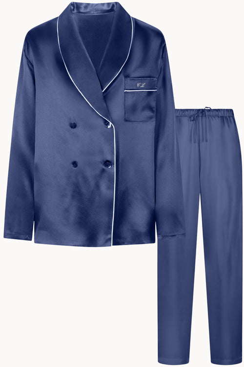 Women Diamanti Pajama Set (Blue)
