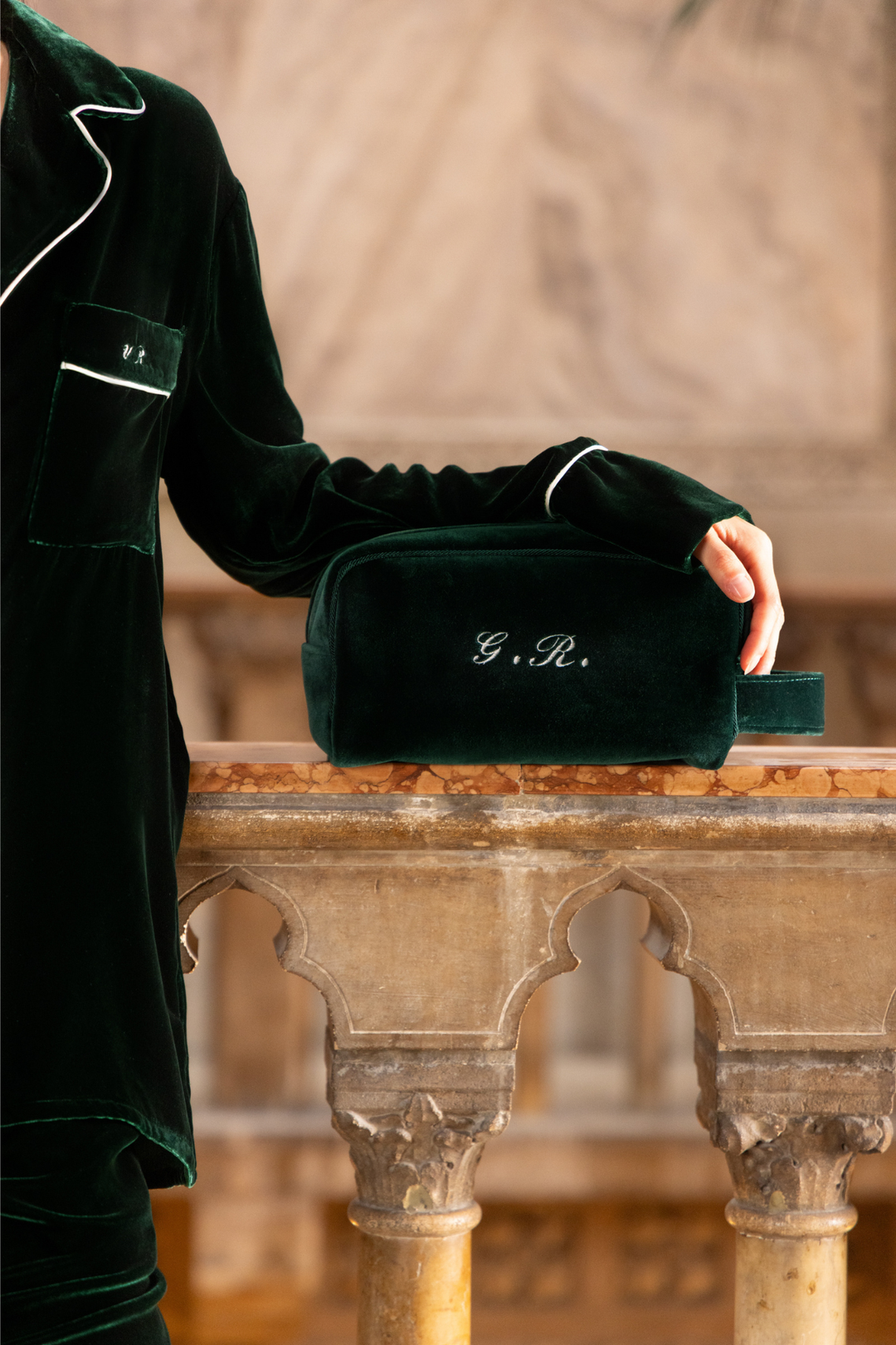 Women Farnese Pajama Set (Green)