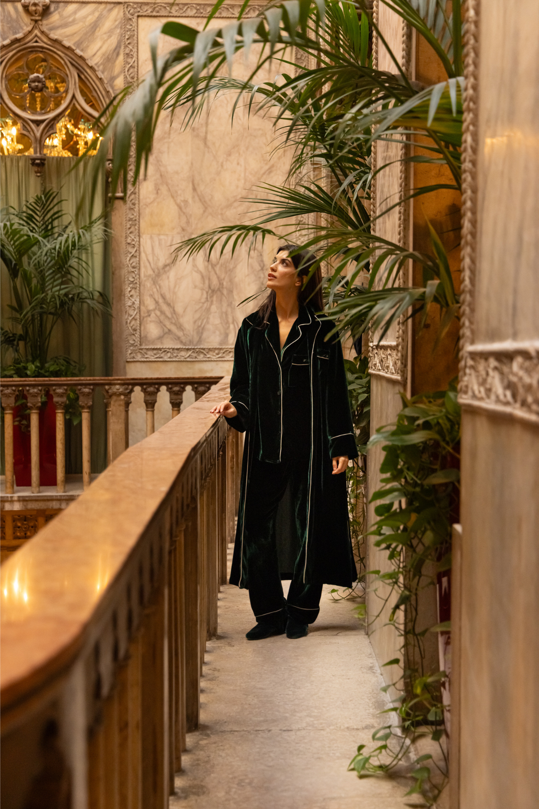 Women Farnese Pajama Set (Green)