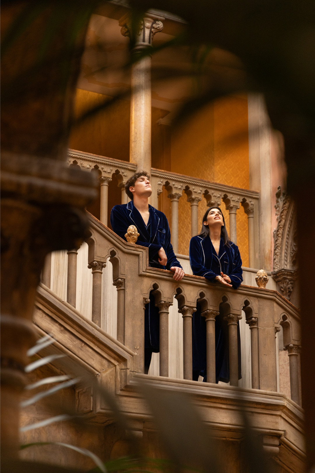 Men Farnese Pajama Set (Blue)