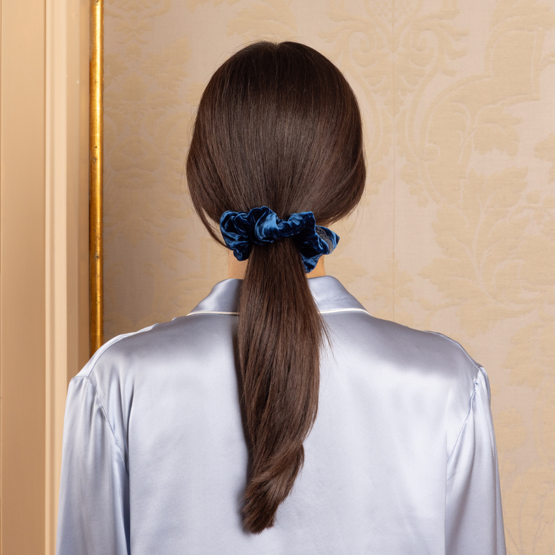 Farnese Trio Scrunchie Set (Blue)