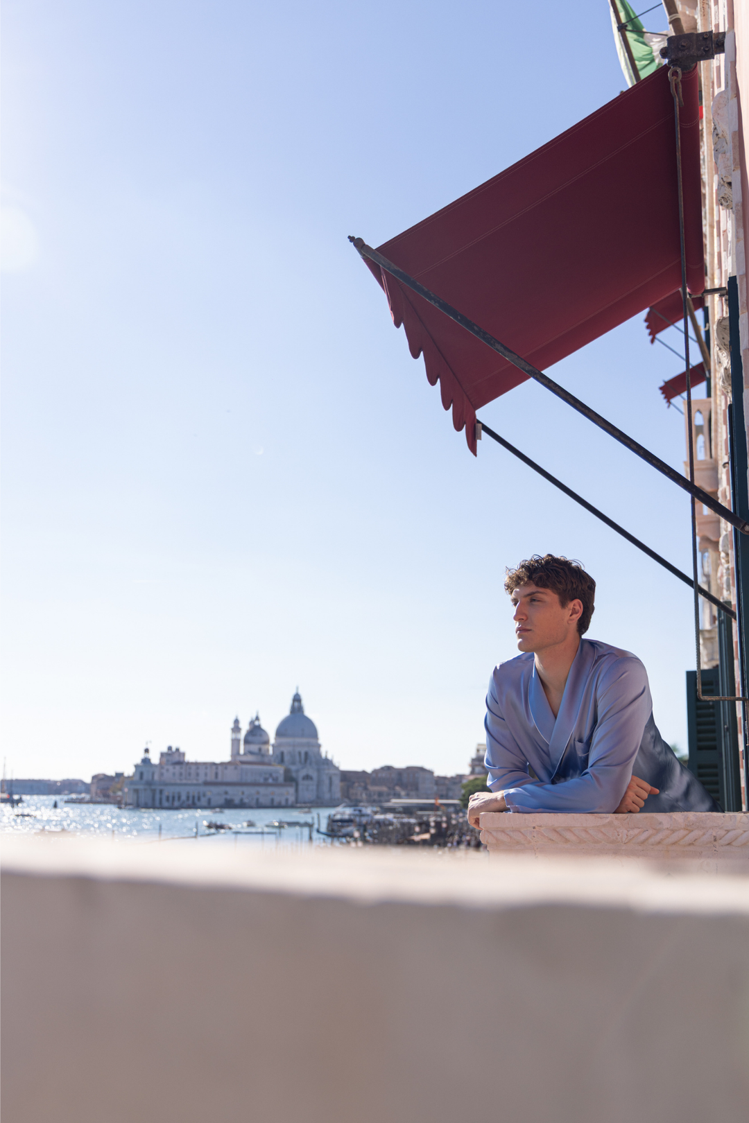 Men Diamanti Pajama Set (Light Blue)