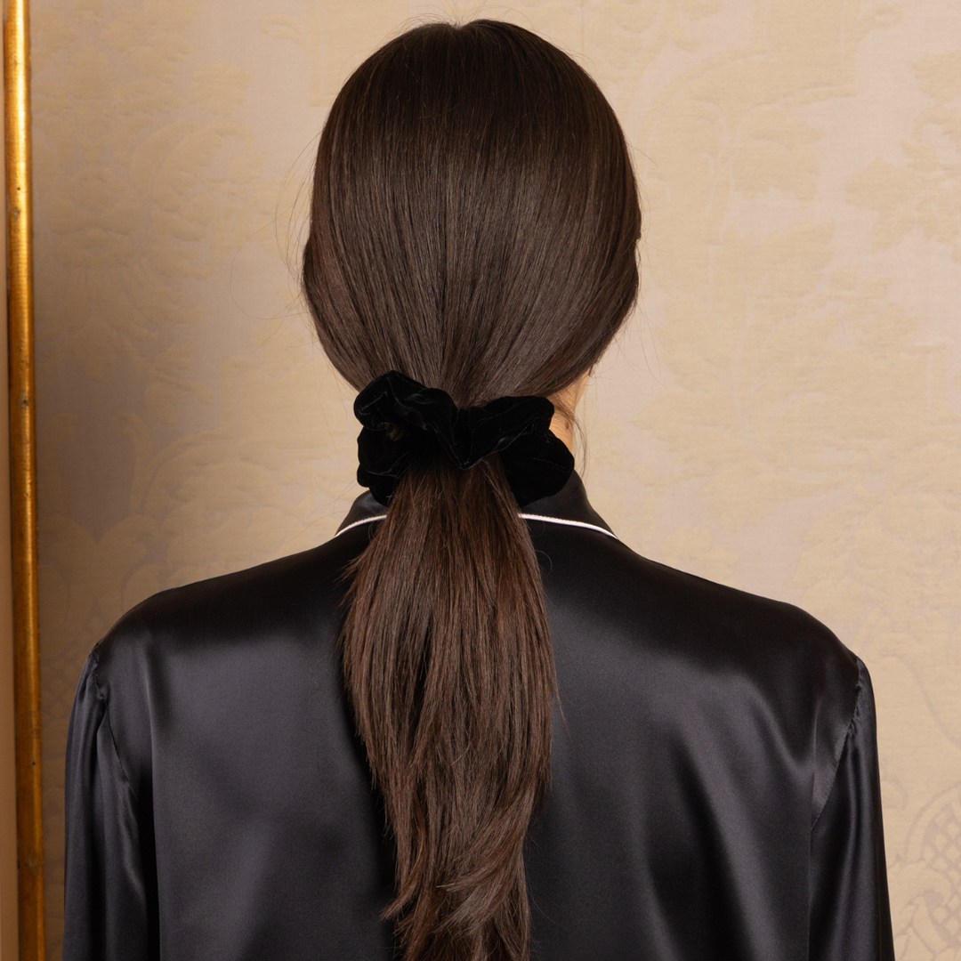 Farnese Trio Scrunchie Set (Black)