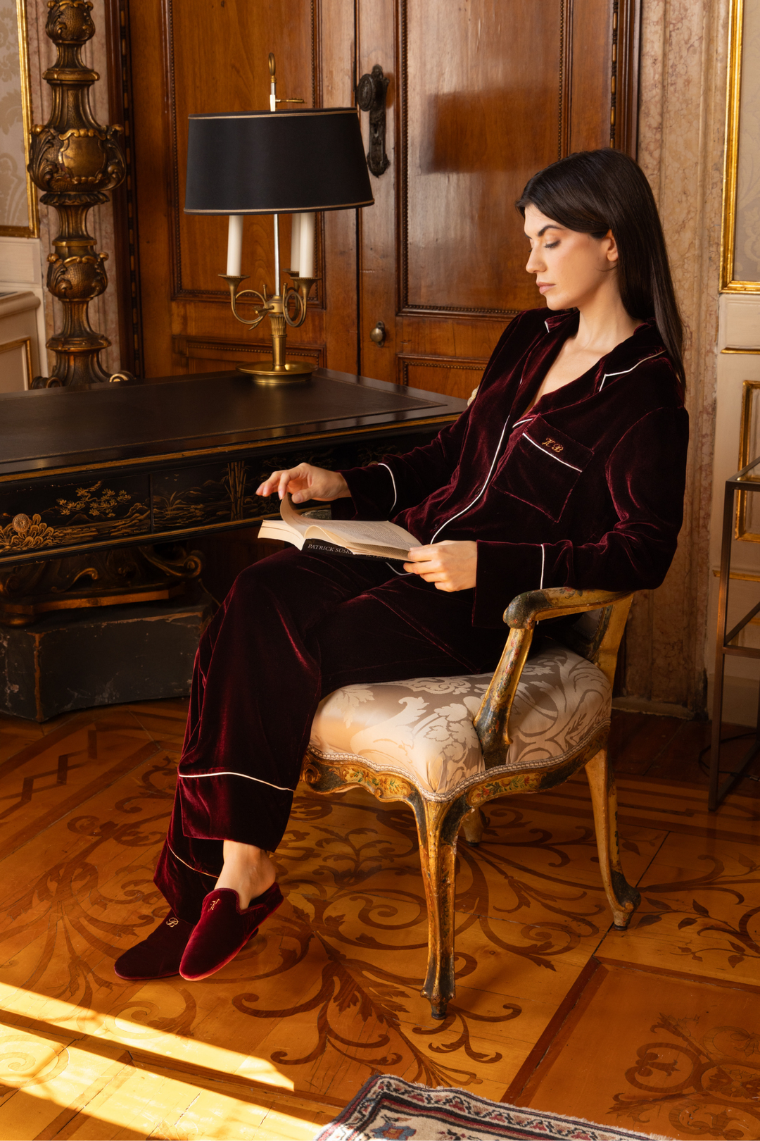 Women Farnese Pajama Set (Red)