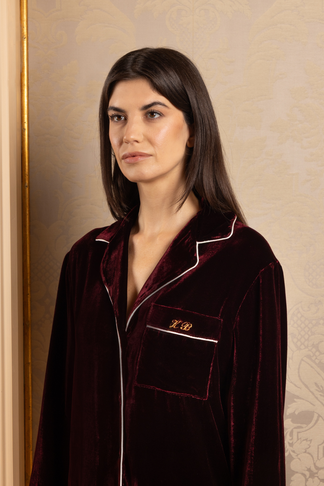 Women Farnese Pajama Set (Red)