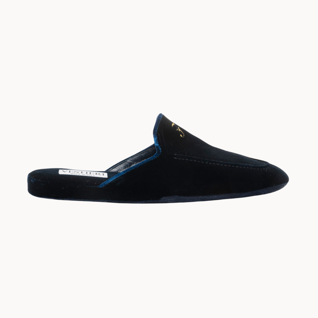 Medici Navy Slippers