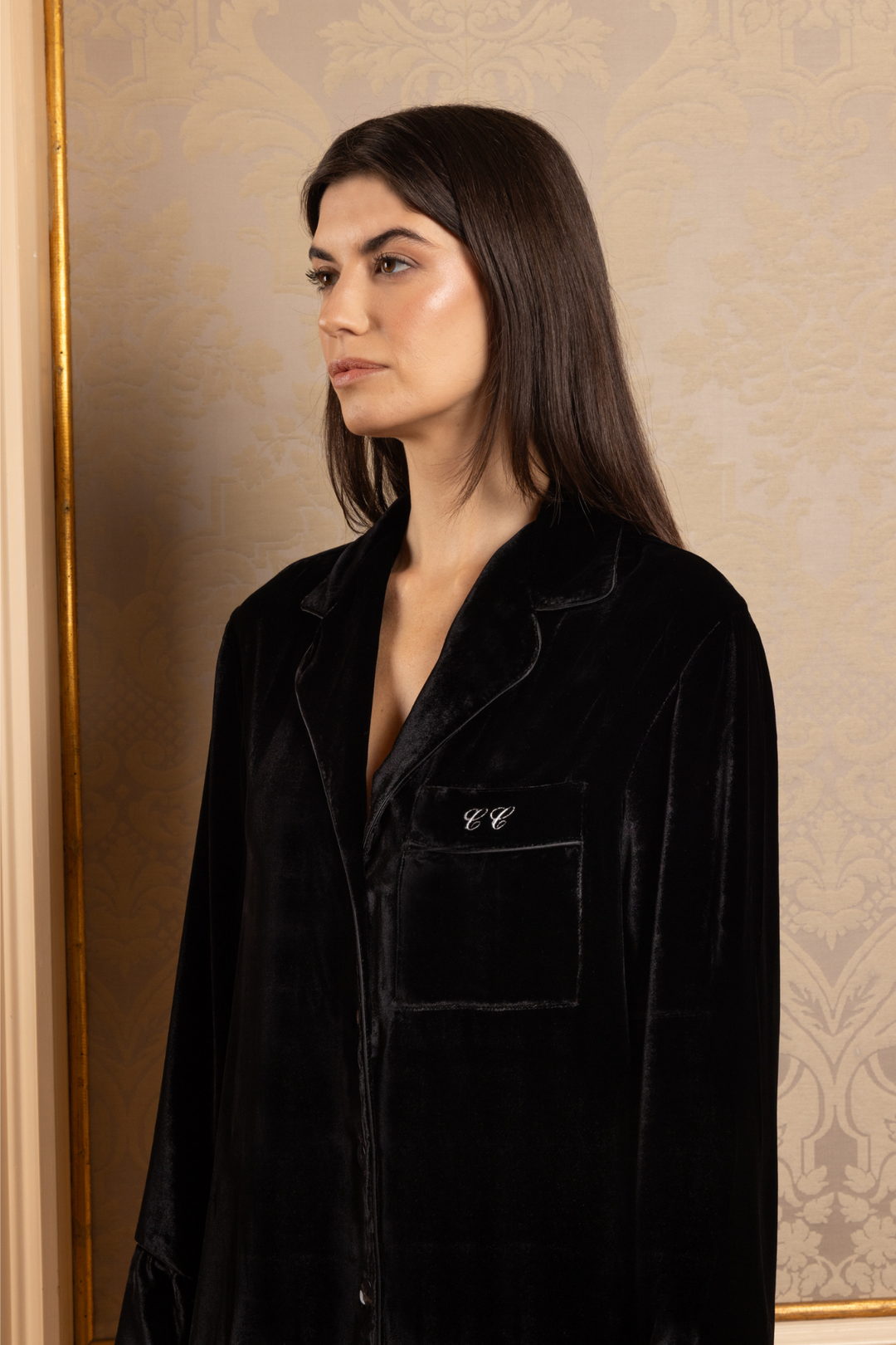 Women Farnese Pajama Set (Black)