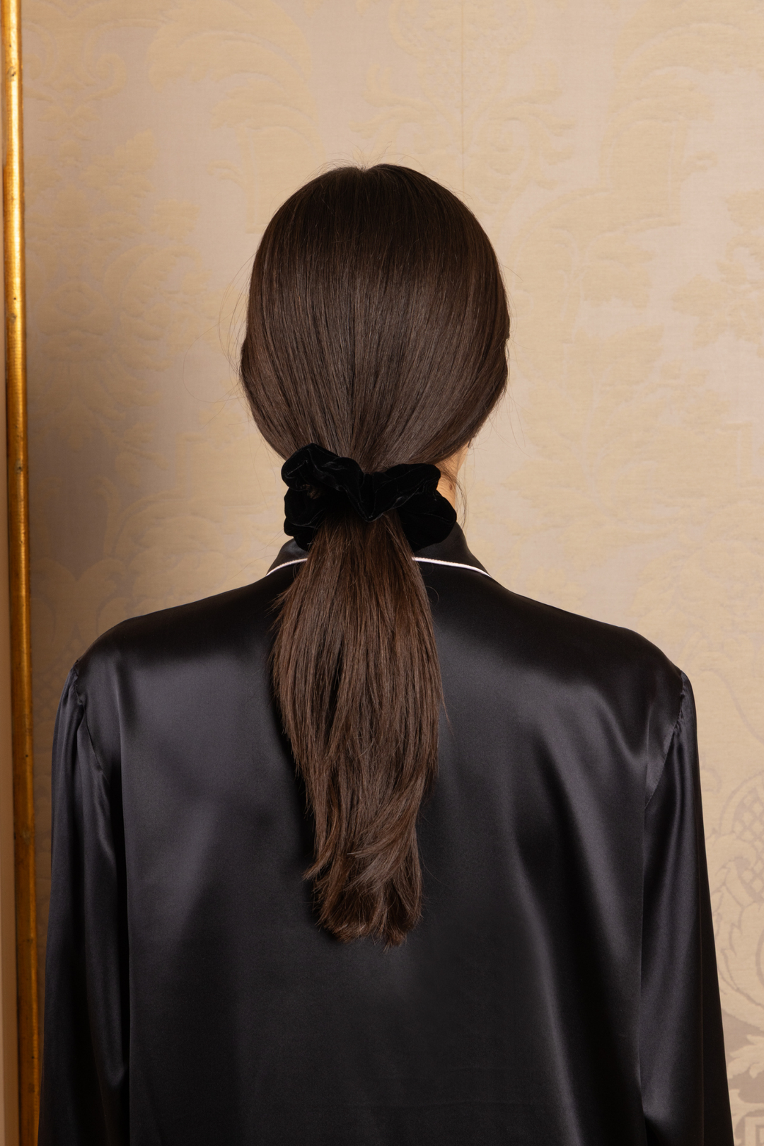 Women Diamanti Pajama Shirt (Black)