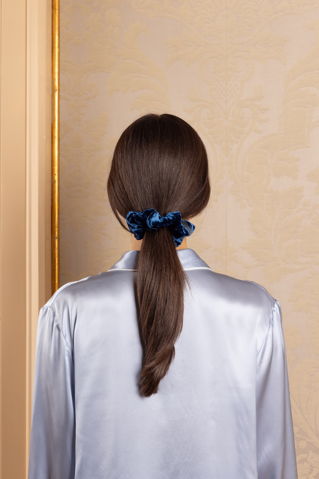 Women Diamanti Pajama Shirt (Light Blue)