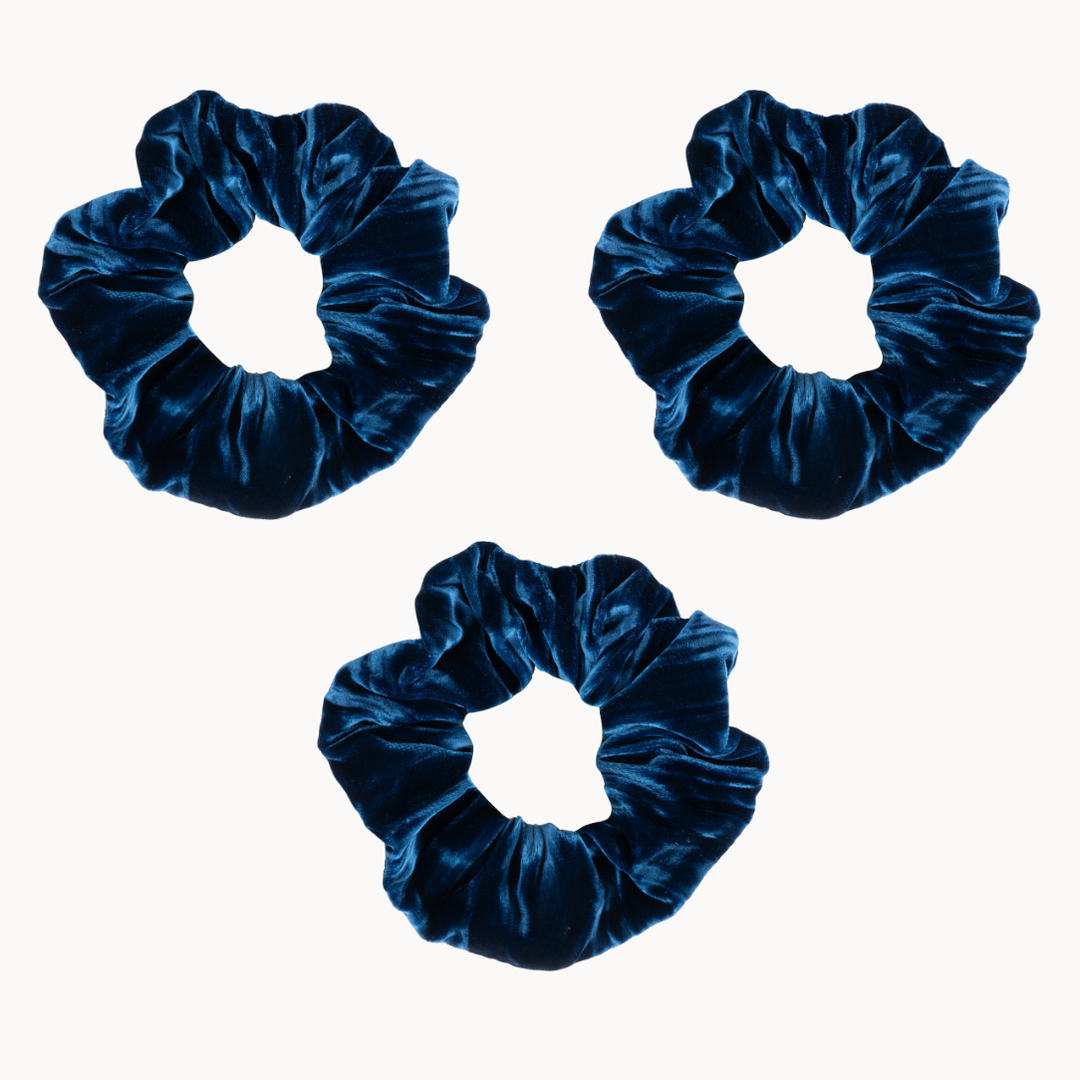 Farnese Trio Scrunchie Set (Blue)