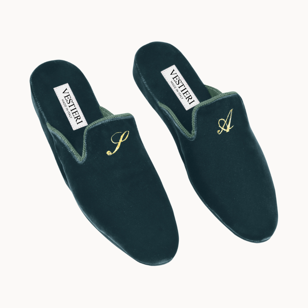 Farnese Green Slippers