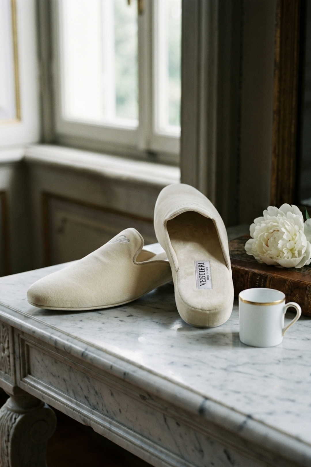 Women's Farnese Slippers (White )